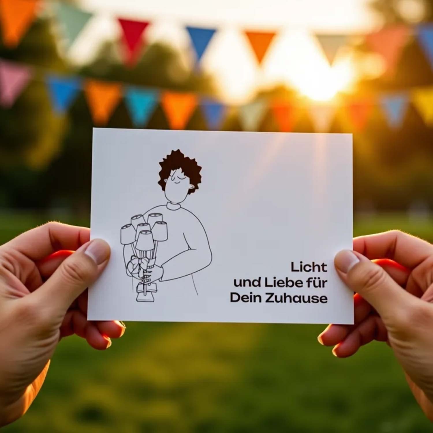 Nuindie.shop Geschenkgutschein wird bei festlicher Feier verschenkt - druckbarer PDF-Gutschein als persönliches Geschenk