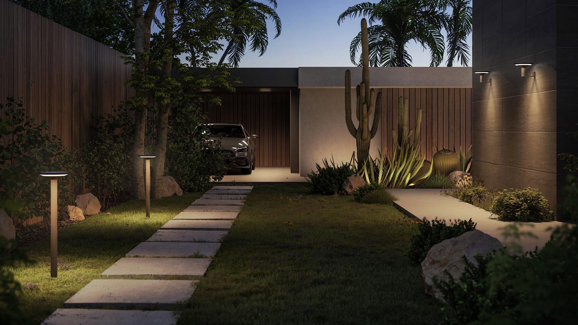 Klewe Keope Wall Solar-Akku-Wandleuchte und Keope Solar-Akku-Laterne