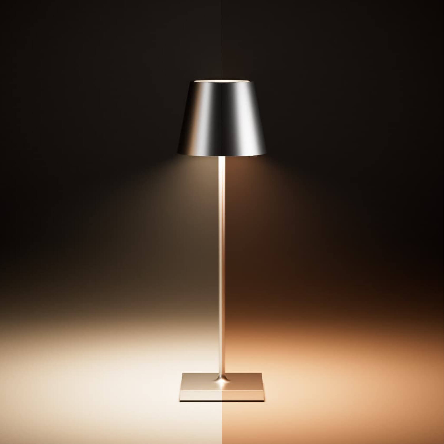 Darstellung der Nuindie mit warmweissem und warmweissem extra Licht