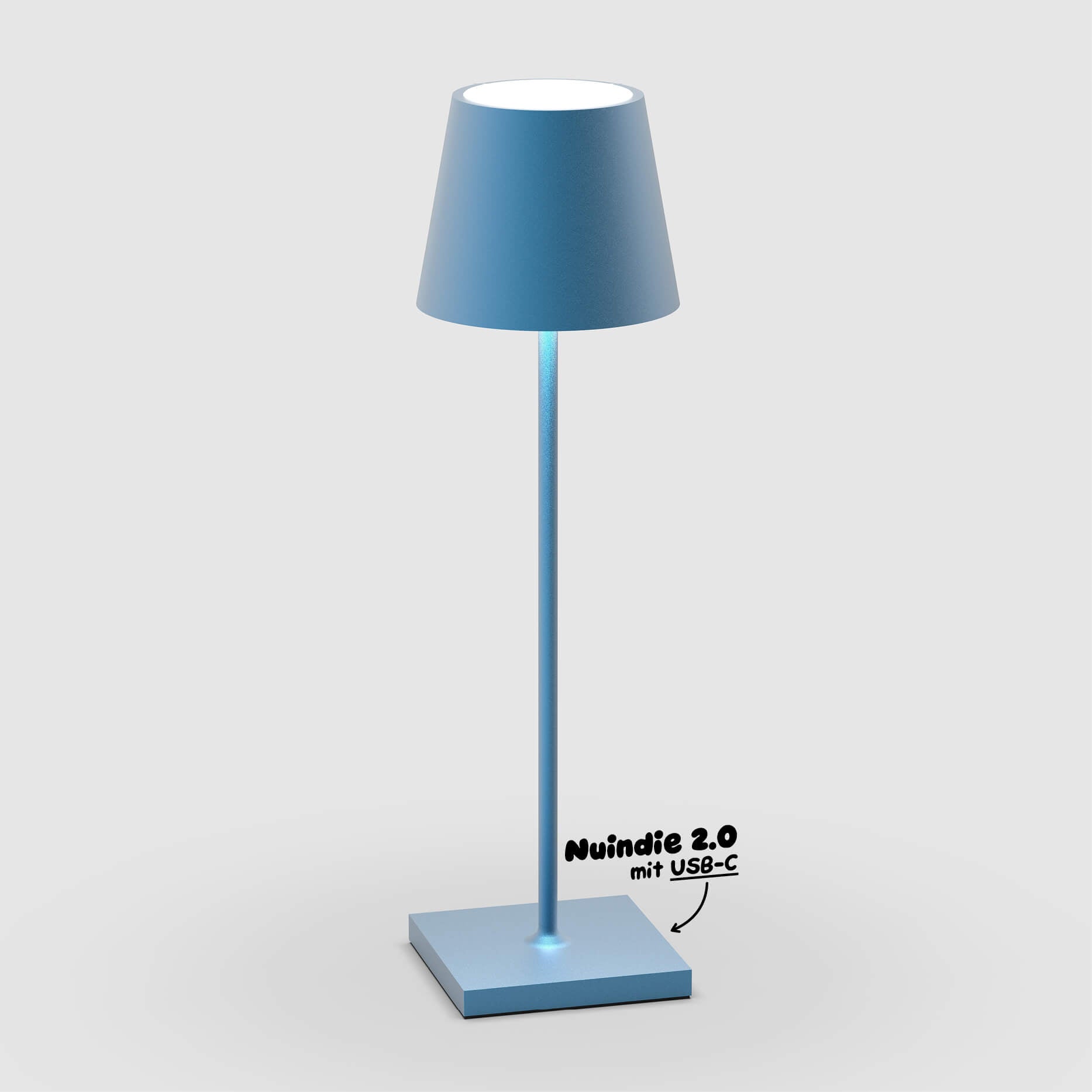 Sigor Nuindie 2.0 Akku-Tischleuchte in #Farbe_Delfinblau