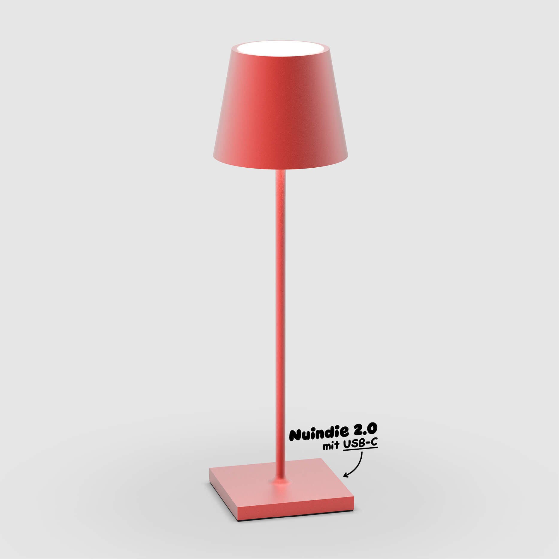 Sigor Nuindie 2.0 Akku-Tischleuchte in #Farbe_Feuerrot