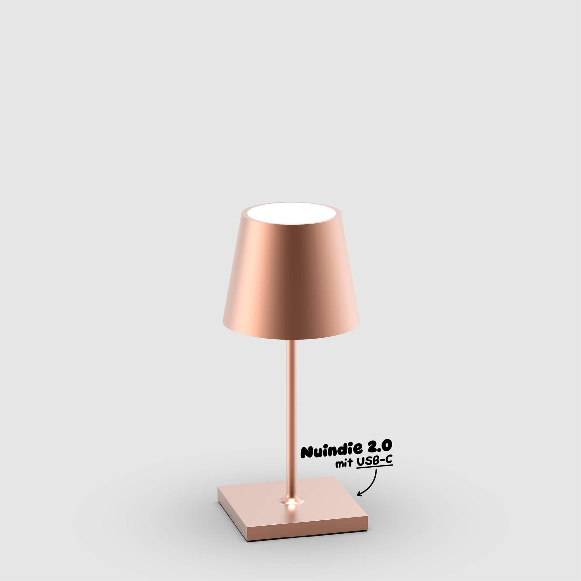 Sigor Nuindie 2.0 Mini Akku-Tischleuchte, eloxiert in #Farbe_Bronze