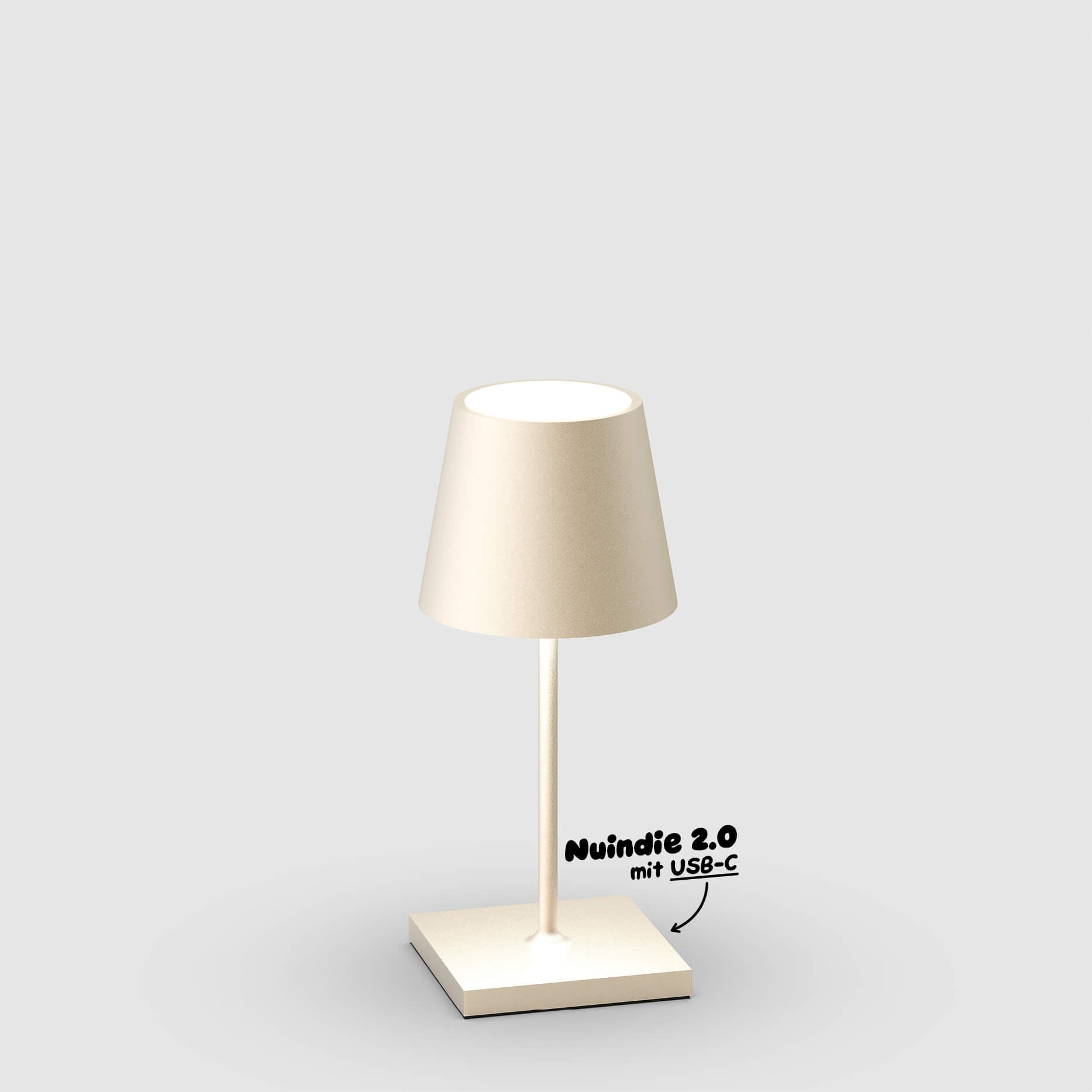 Sigor Nuindie 2.0 Mini Akku-Tischleuchte in #Farbe_Dünenbeige