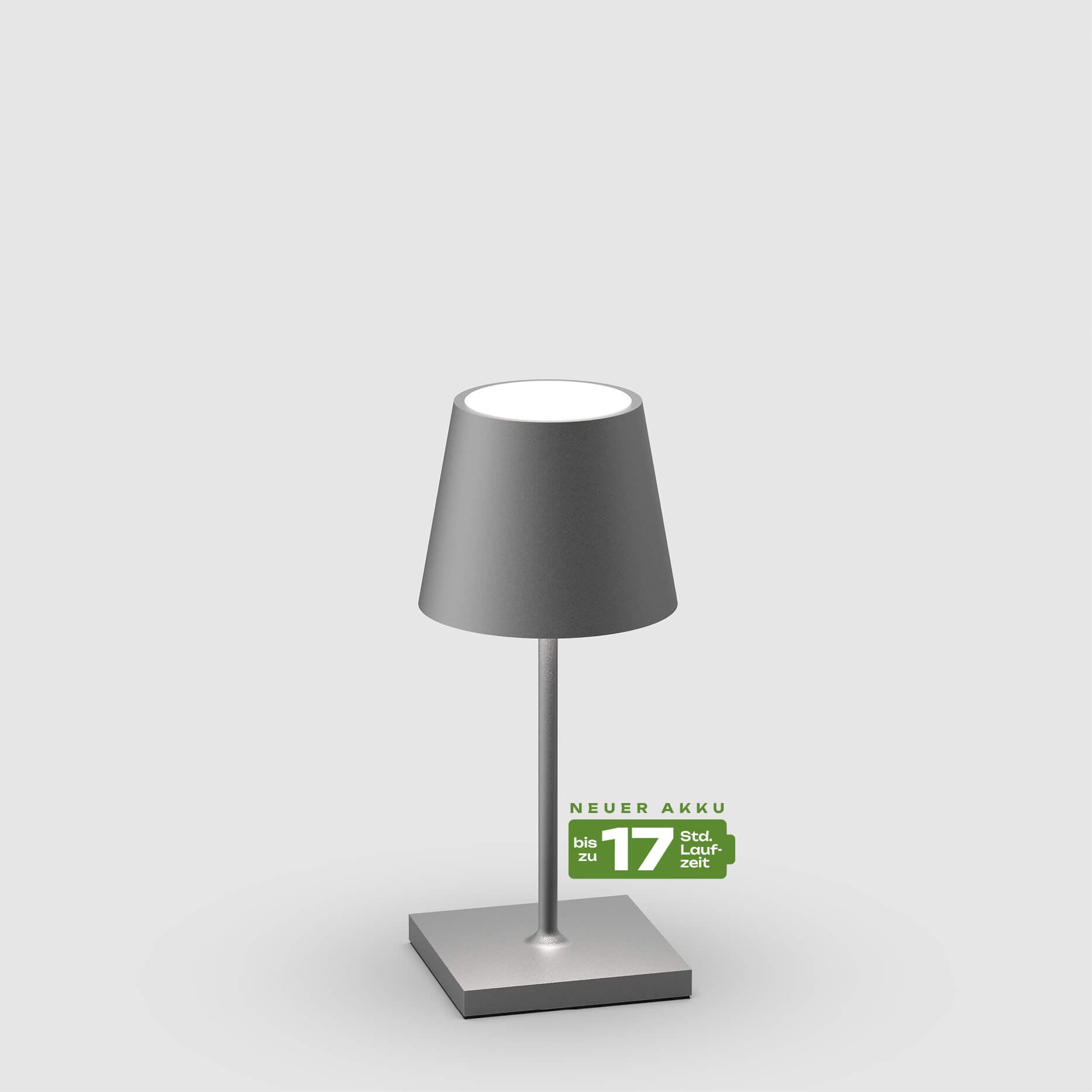 Sigor Nuindie 2.0 Mini Akku-Tischleuchte in #Farbe_Graphitgrau