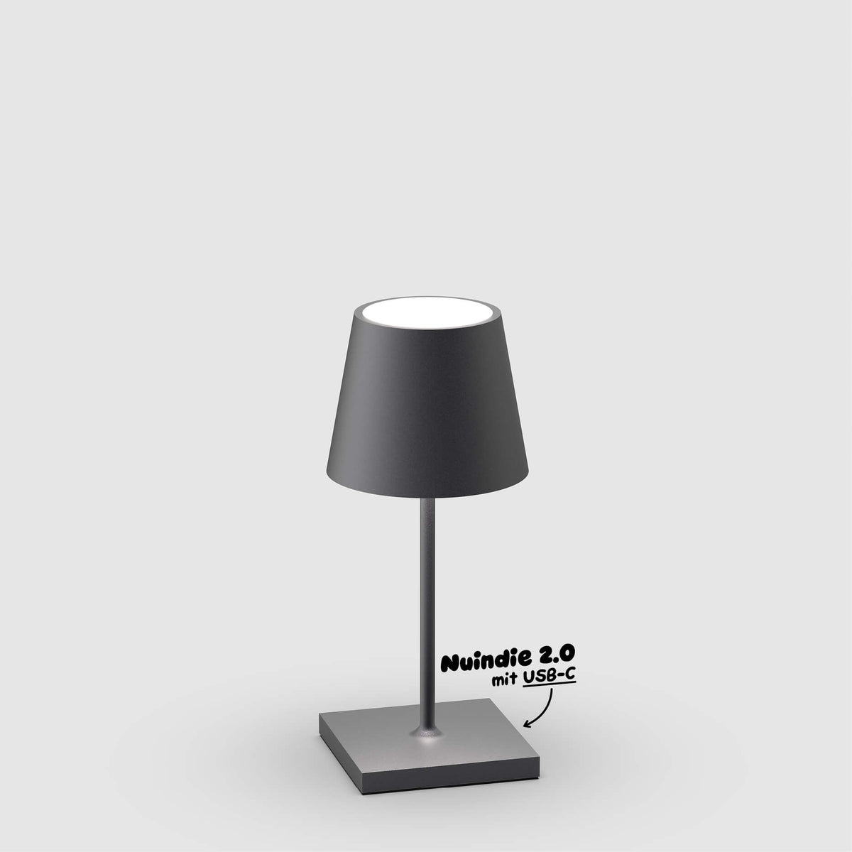 Sigor Nuindie 2.0 Mini Akku-Tischleuchte in #Farbe_Nachtschwarz