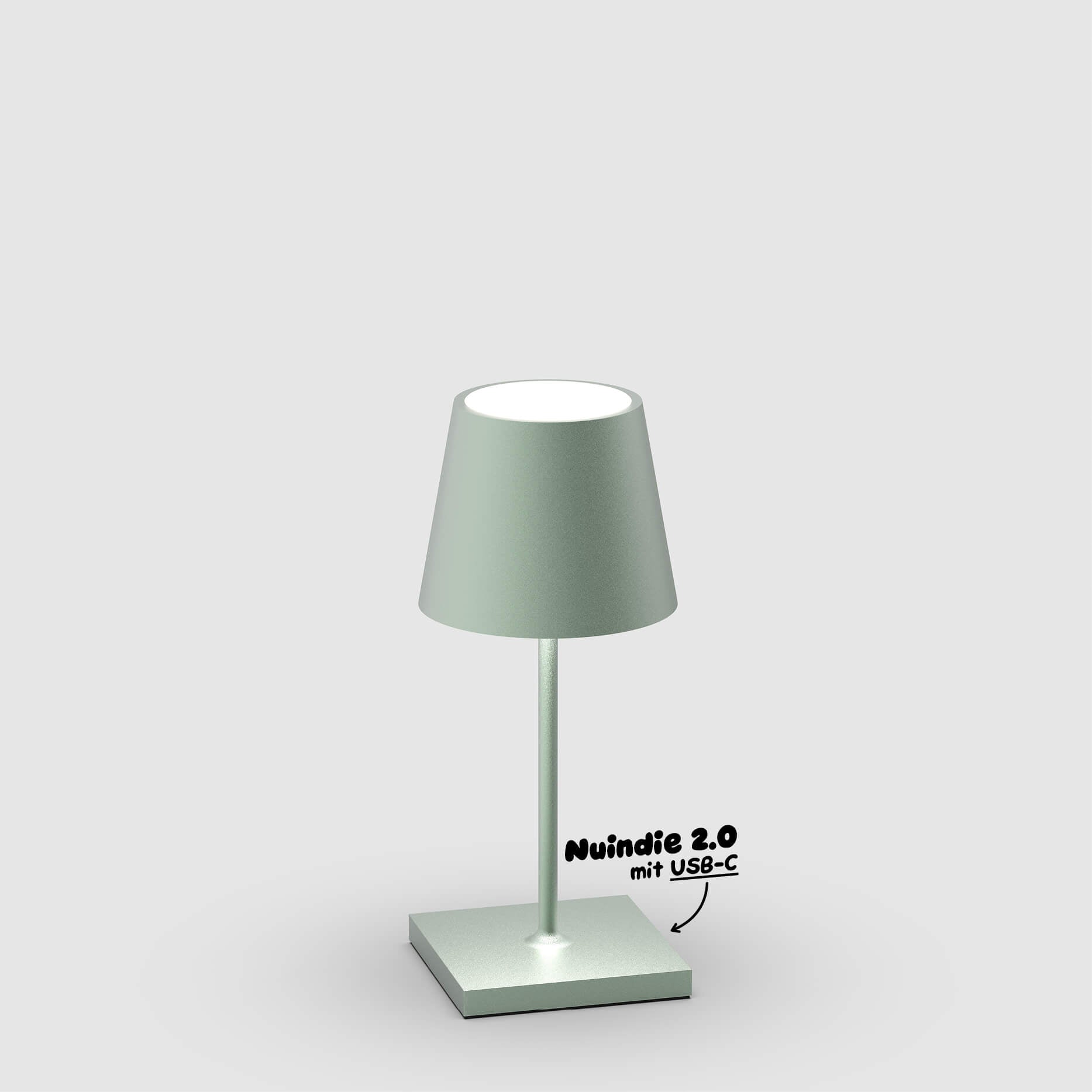 Sigor Nuindie 2.0 Mini Akku-Tischleuchte in #Farbe_Salbeigrün