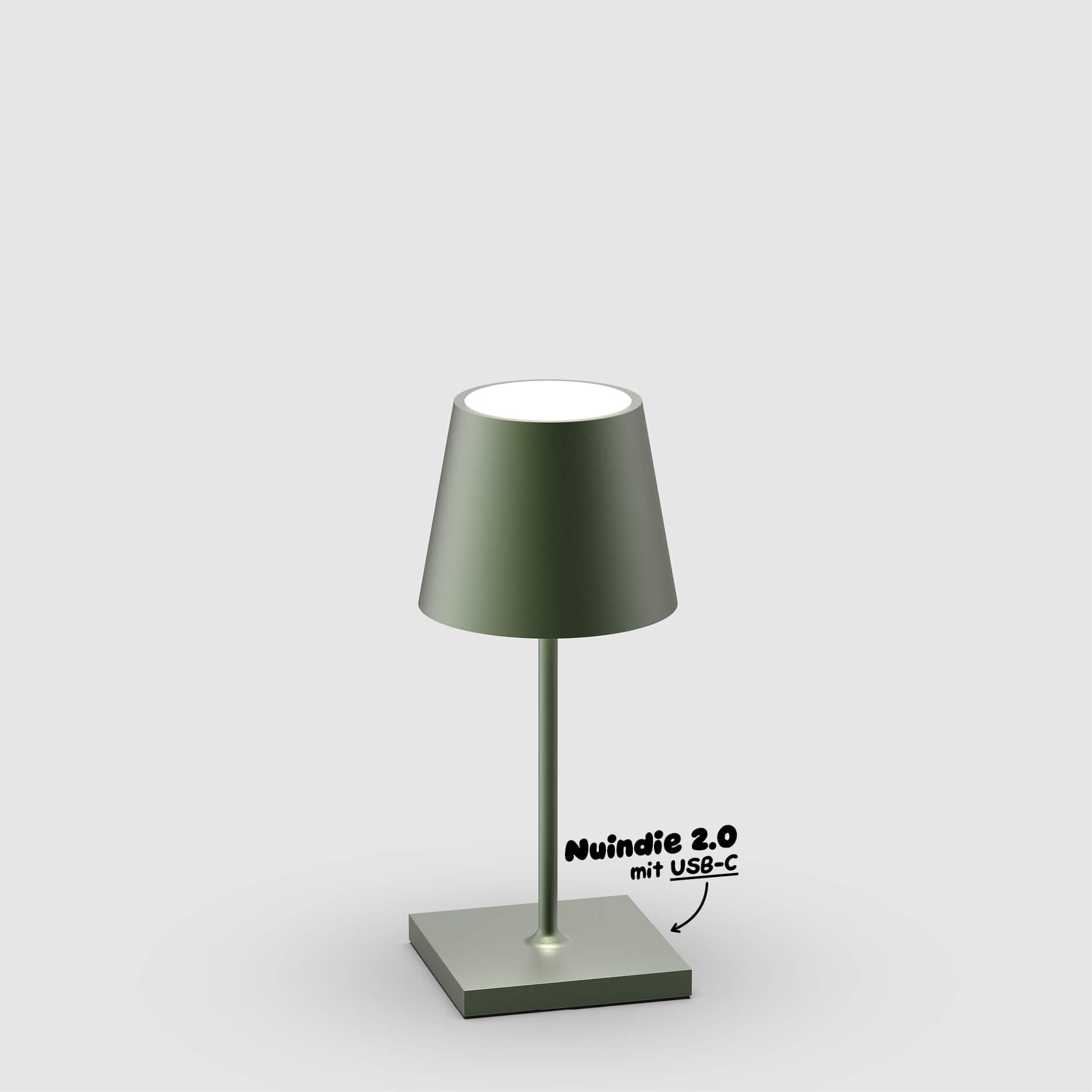 Sigor Nuindie 2.0 Mini Akku-Tischleuchte in #Farbe_Tannengrün
