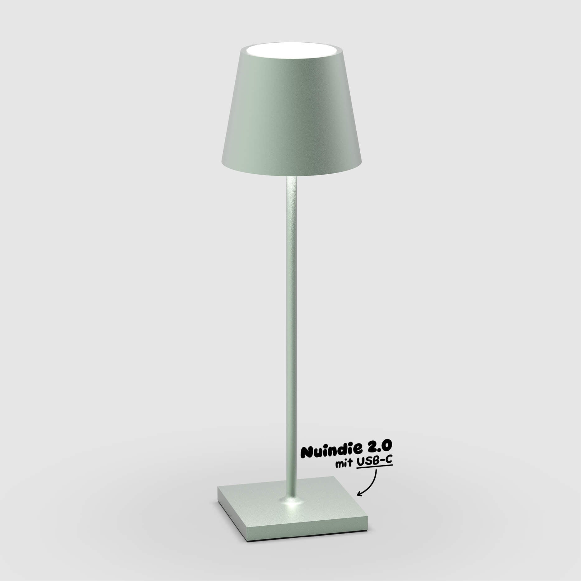 Sigor Nuindie 2.0 Akku-Tischleuchte in #Farbe_Salbeigrün