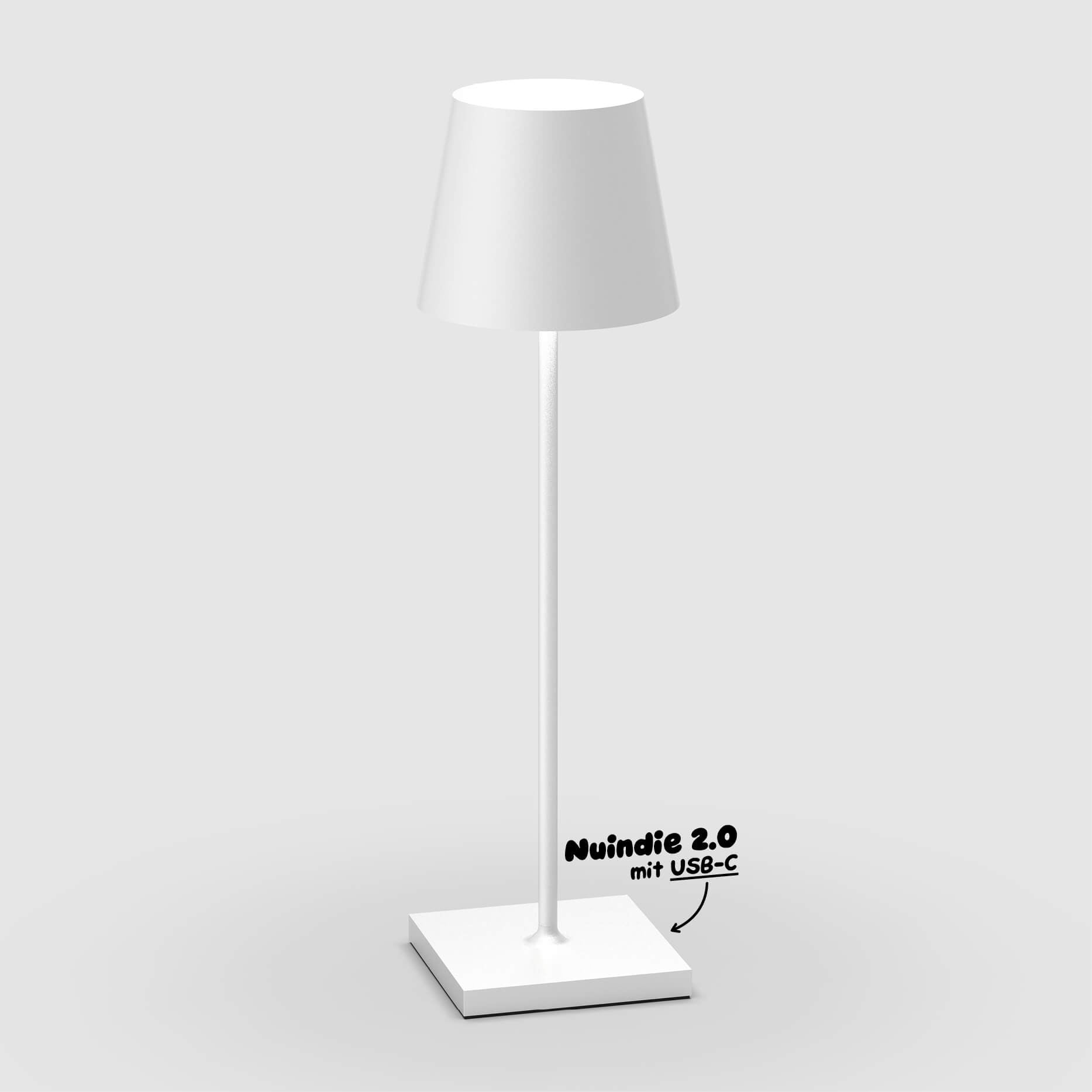 Sigor Nuindie 2.0 Akku-Tischleuchte in #Farbe_Schneeweiss