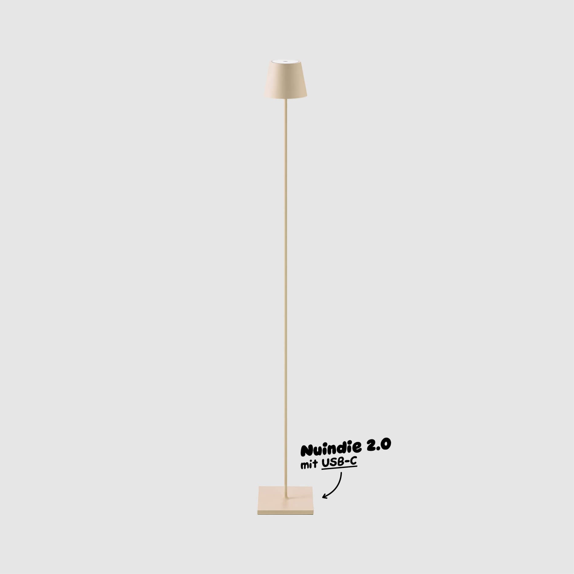 Sigor Nuindie 2.0 Akku-Stehleuchte in #Farbe_Dünenbeige