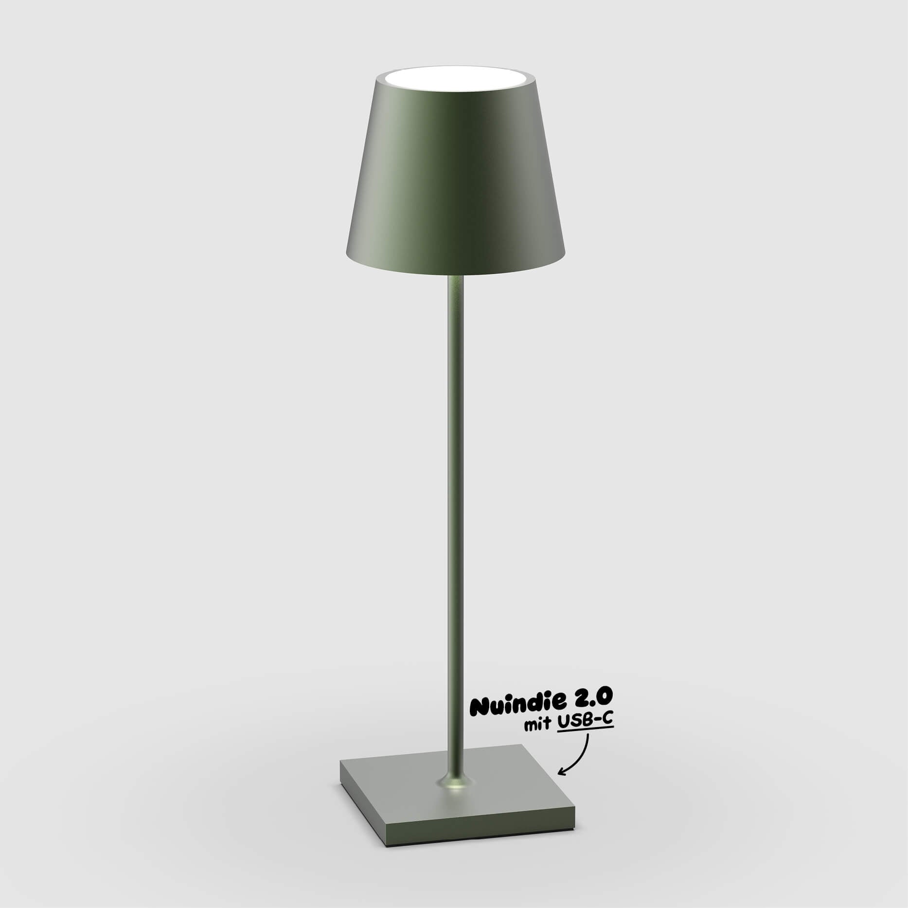 Sigor Nuindie 2.0 Akku-Tischleuchte in #Farbe_Tannengrün