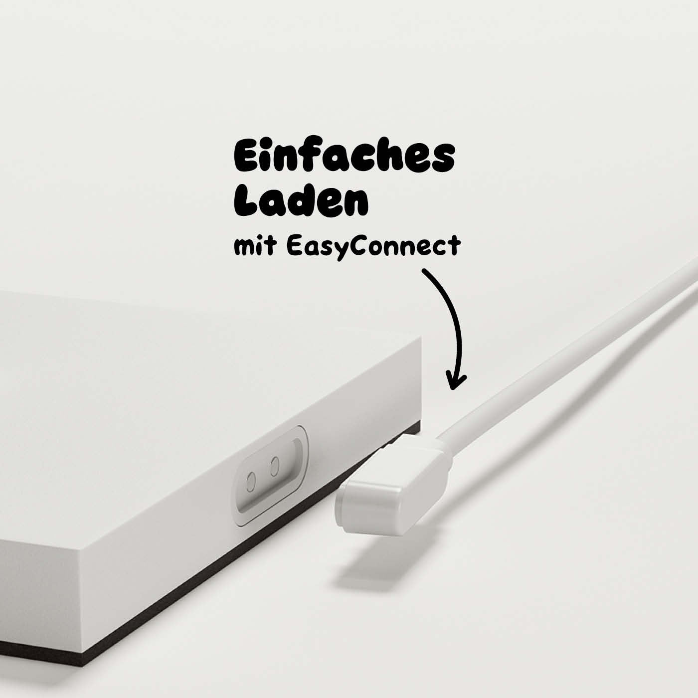 Einfach zu laden: Sigor Nuindie Akku-Tischleuchte, eckig in #Farbe_Schneeweiss