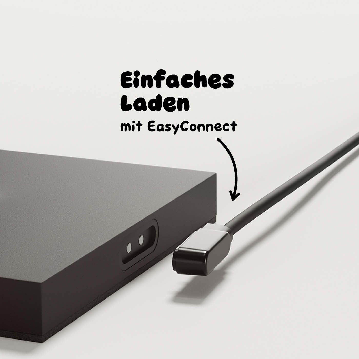 Einfach wieder aufladen: Sigor Nuindie Akku-Tischleuchte, eckig in #Farbe_Nachtschwarz