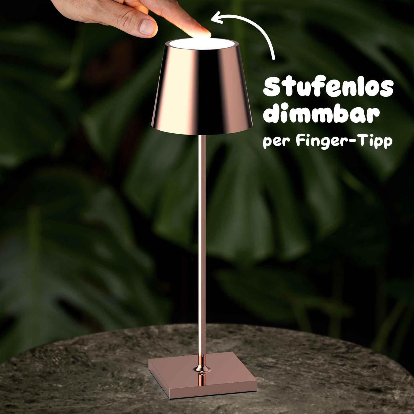 Die Sigor Nuindie in Kupfer hochglanz ist stufenlos dimmbar #Farbe_Kupfer Hochglanz