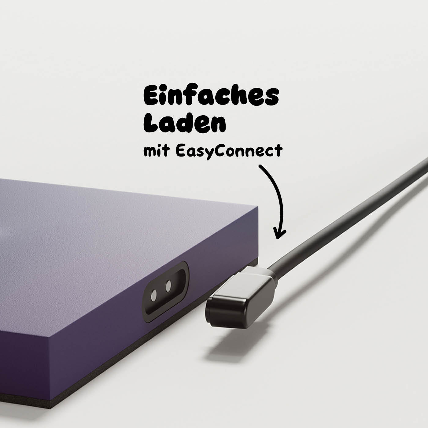 Einfach aufladbar: Sigor Nuindie Akku-Tischleuchte in #Farbe_Pflaumenblau (Easy-Connect)