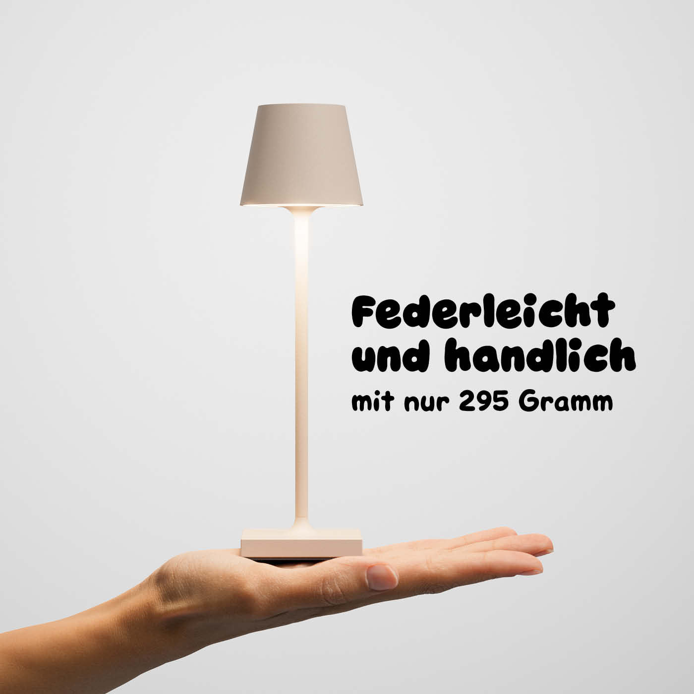 Federleicht: Sigor Nuindie pocket Akku-Leuchte in #Farbe_Dünenbeige