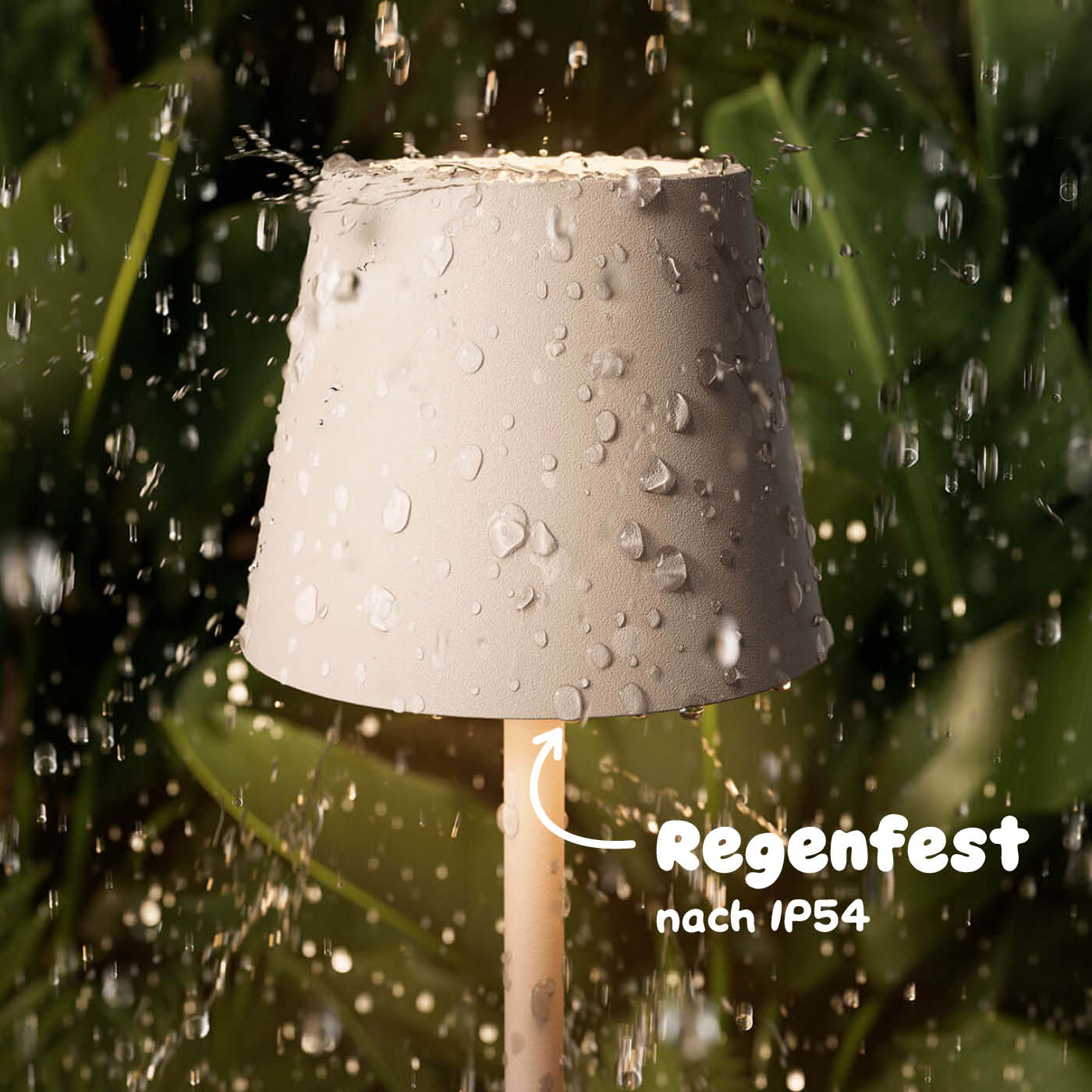 Regenfest: Sigor Nuindie pocket Akku-Leuchte in #Farbe_Dünenbeige