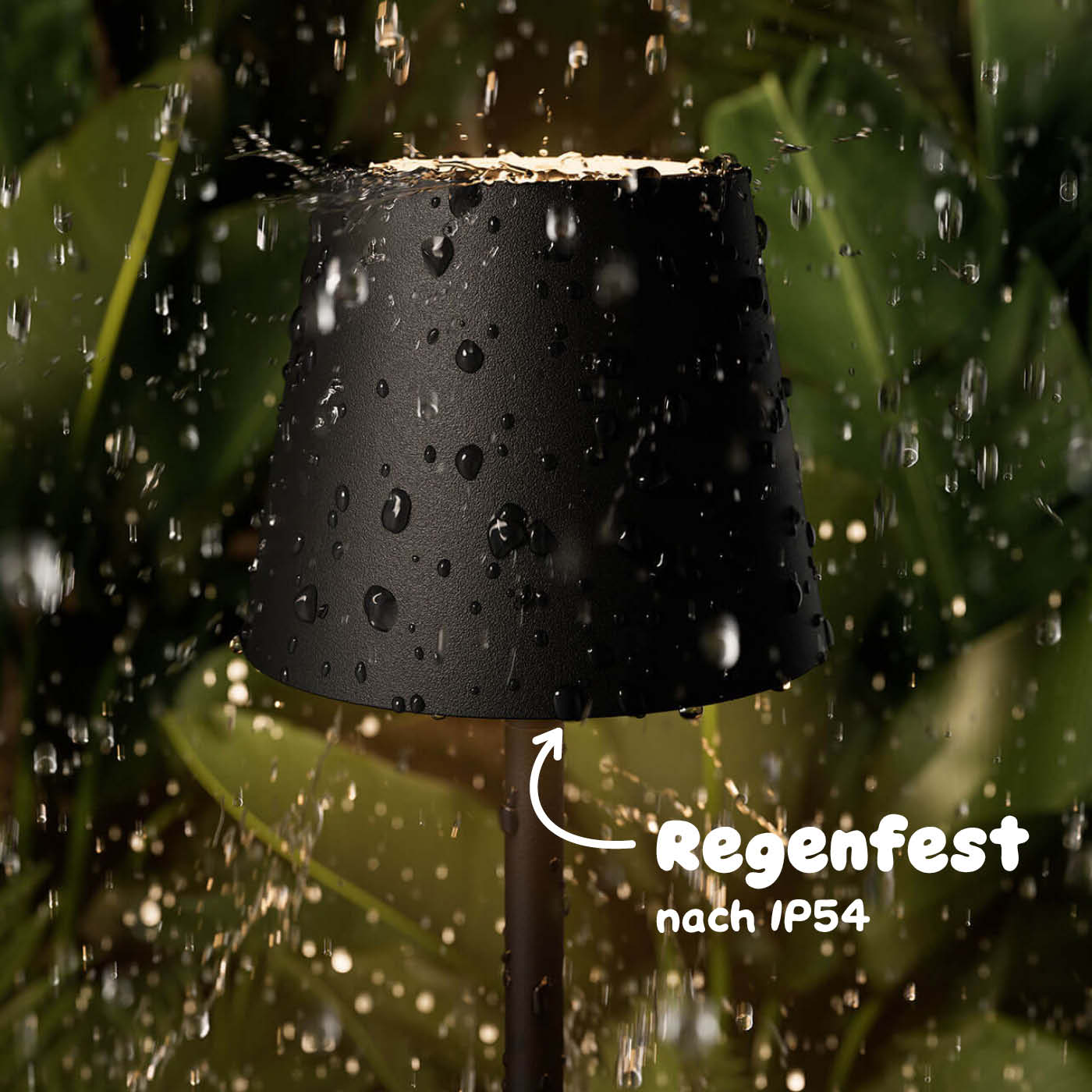 Regenfest: Sigor Nuindie pocket Akku-Leuchte in #Farbe_Nachtschwarz