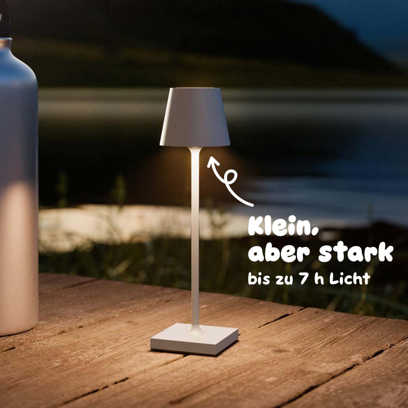 Starker Akku: Sigor Nuindie pocket Akku-Leuchte in #Farbe_Nebelgrau