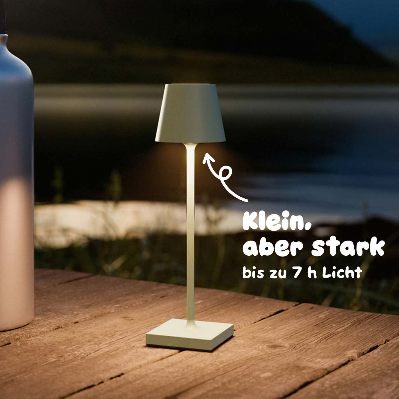 Bis zu 7 Stunden Licht: Sigor Nuindie pocket Akku-Leuchte in #Farbe_Salbeigrün