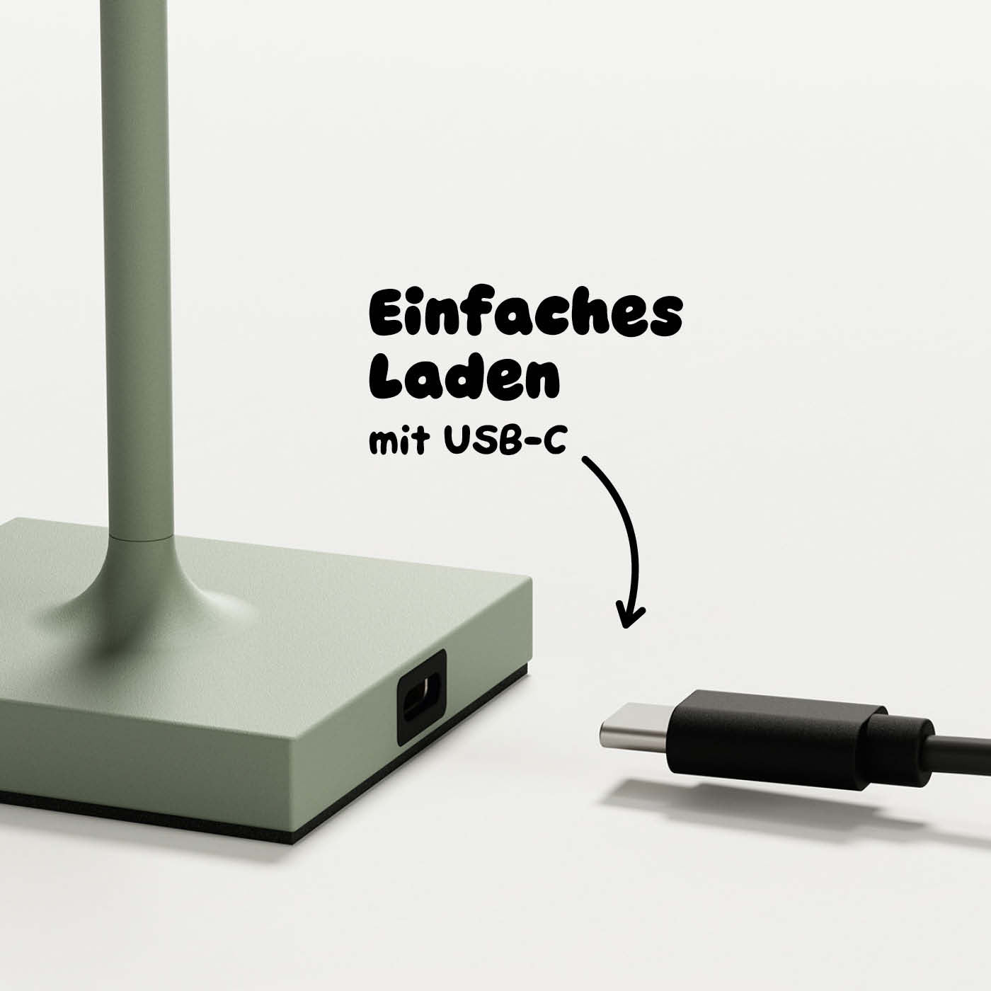 Einfaches Laden: Sigor Nuindie pocket Akku-Leuchte in #Farbe_Salbeigrün