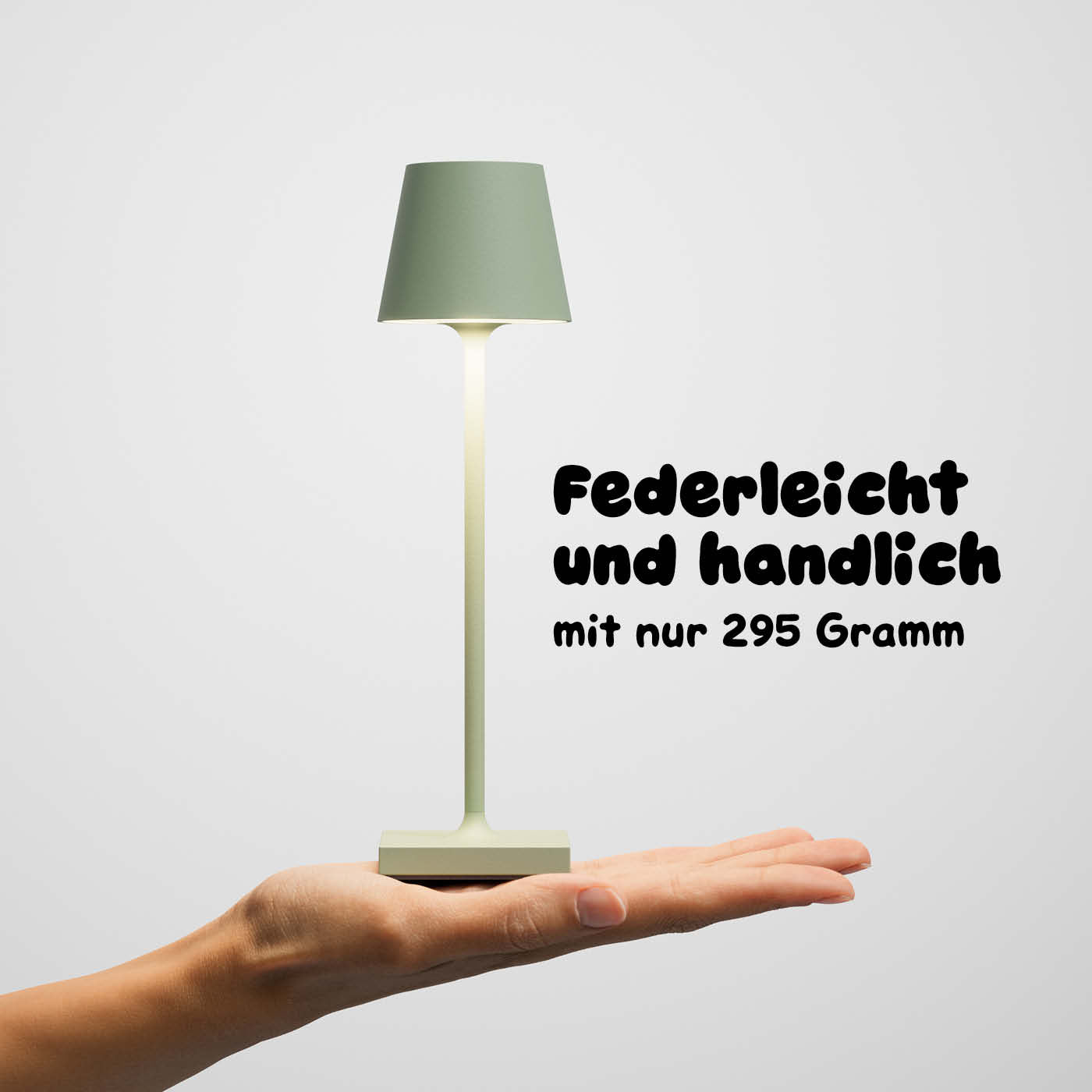 Federleicht: Sigor Nuindie pocket Akku-Leuchte in #Farbe_Salbeigrün