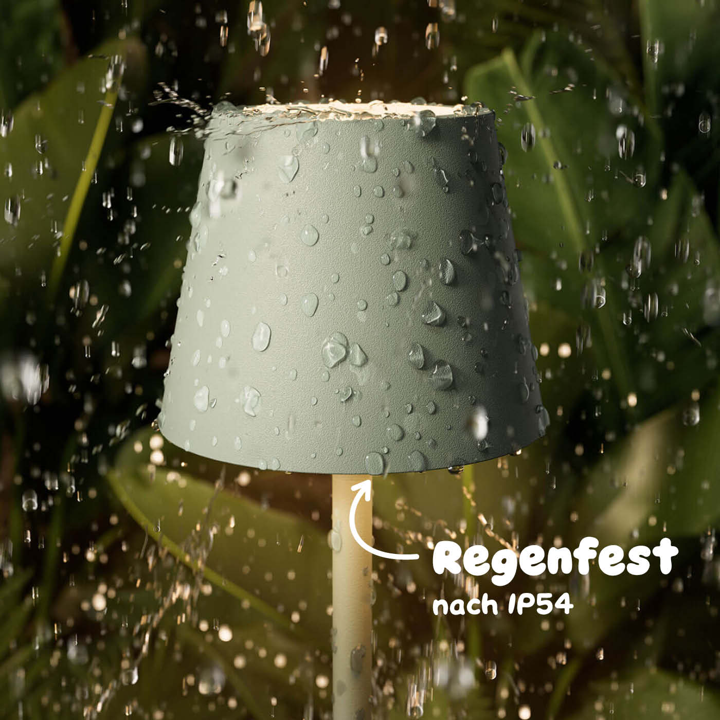 Regenfest: Sigor Nuindie pocket Akku-Leuchte in #Farbe_Salbeigrün
