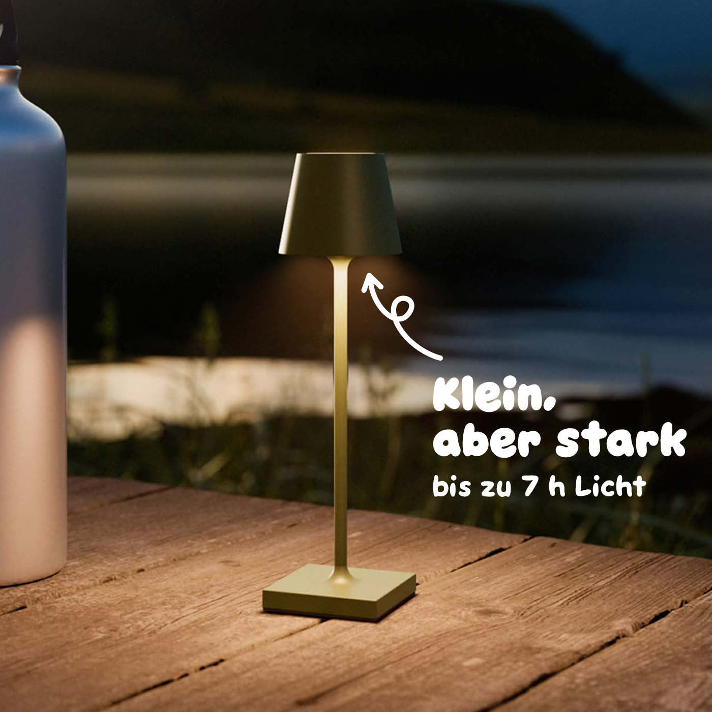 Starker Akku: Sigor Nuindie pocket Akku-Leuchte in #Farbe_Tannengrün
