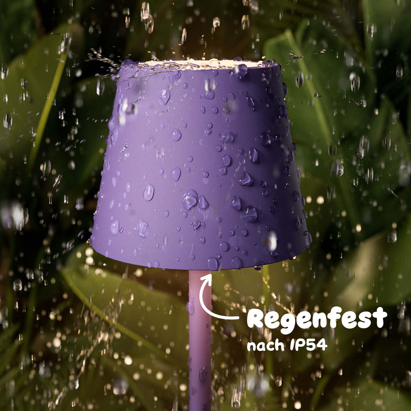 Regenfest: Sigor Nuindie pocket Akku-Leuchte in #Farbe_Veilchenlila