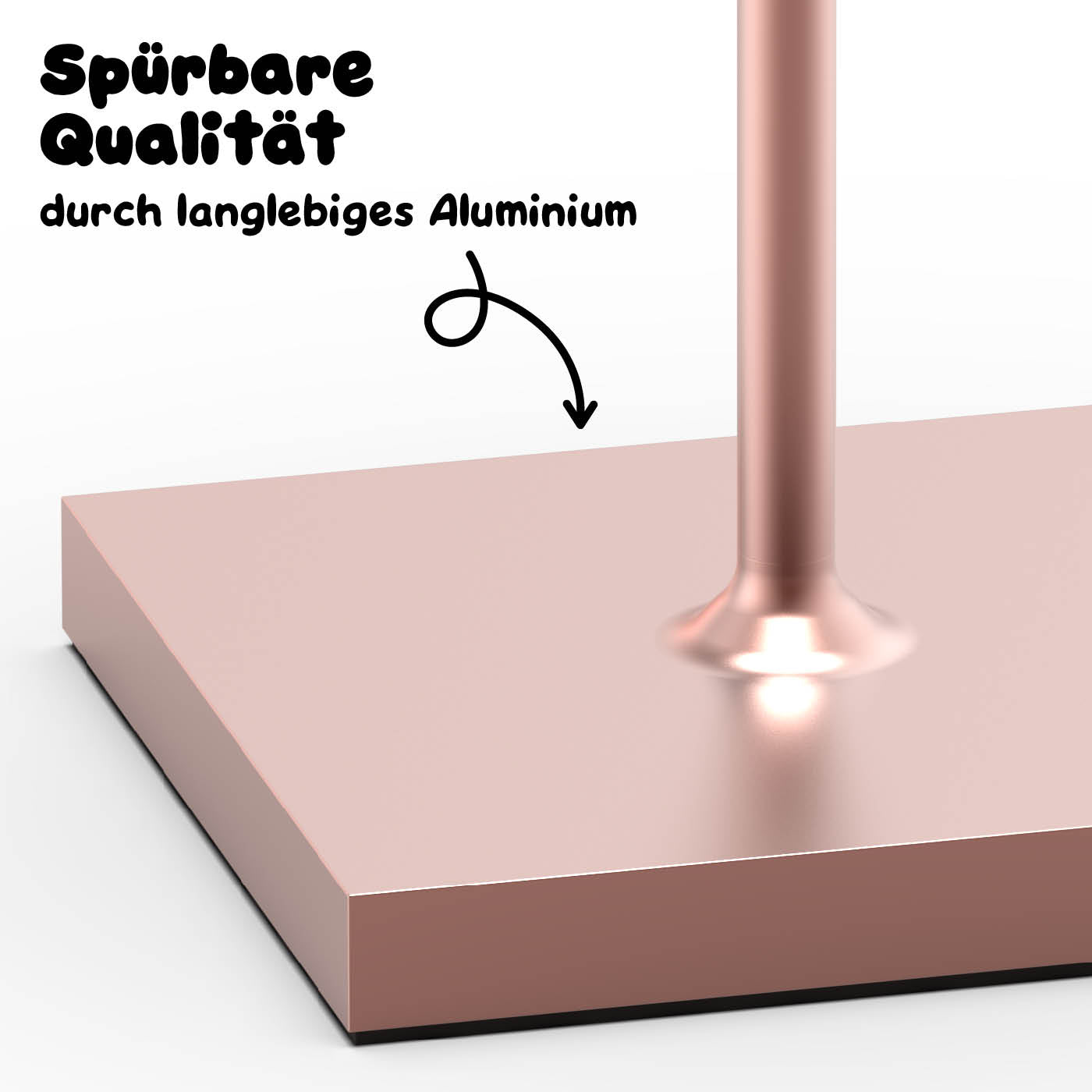 Sigor Nuindie Akku-Tischleuchte, eloxiert in #Farbe_Roségold