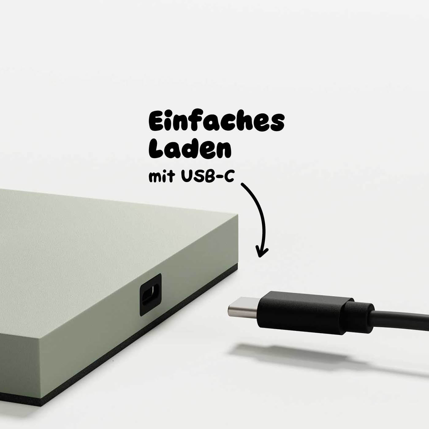 Einfach zu laden: Sigor Nuindie Akku-Tischleuchte in #Farbe_Salbeigrün