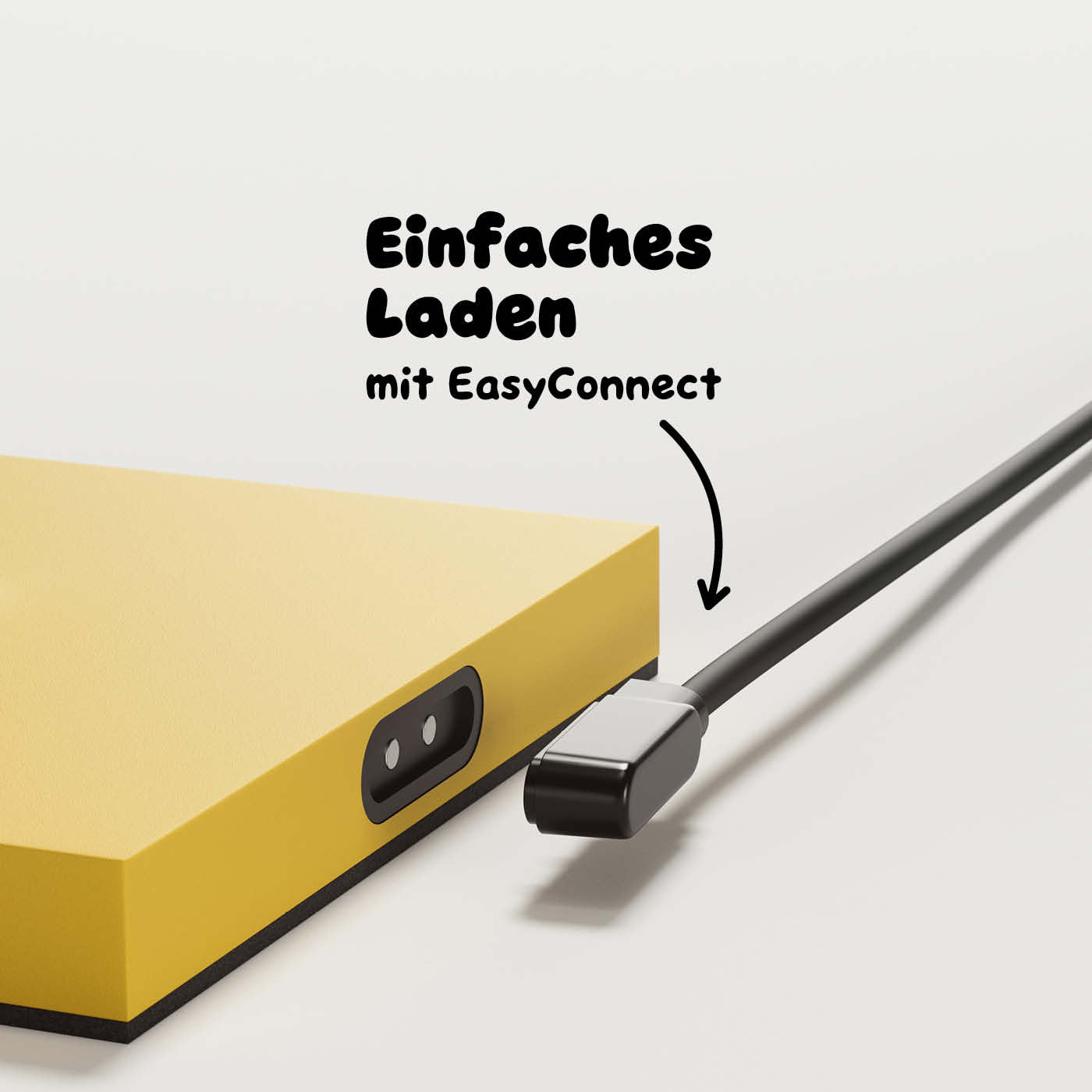 Einfach zu laden: Sigor Nuindie Akku-Stehleuchte in #Farbe_Sonnengelb (Easy-Connect)