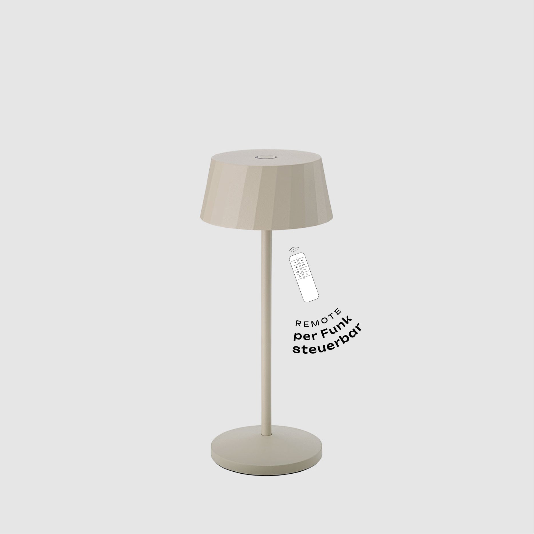 Sigor Facetta Remote Akku-LED-Tischleuchte #Farbe_Dünenbeige