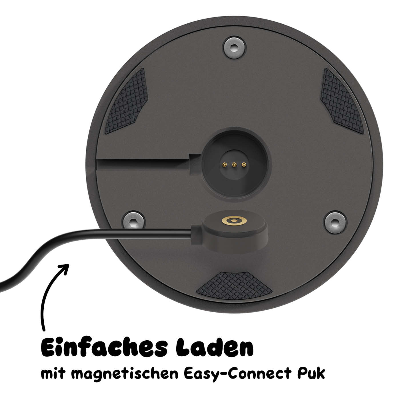 Einfaches Laden: Sigor Nudrop Akku-Tischleuchte #Farbe_Graphitgrau