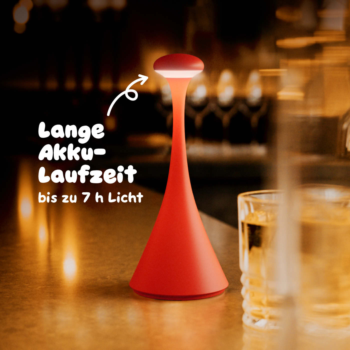 Sigor Nudrop mini Akku-Tischleuchte in #Farbe_Feuerrot