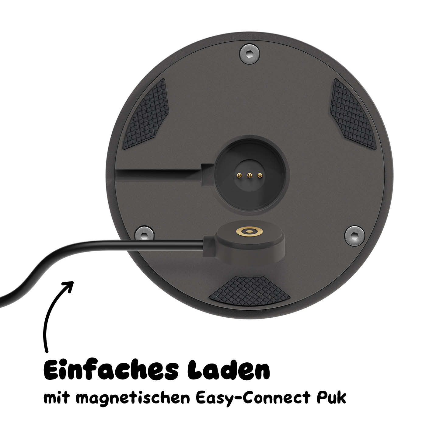 Einfaches Laden: Sigor Nudrop mini Akku-Tischleuchte in #Farbe_Graphitgrau