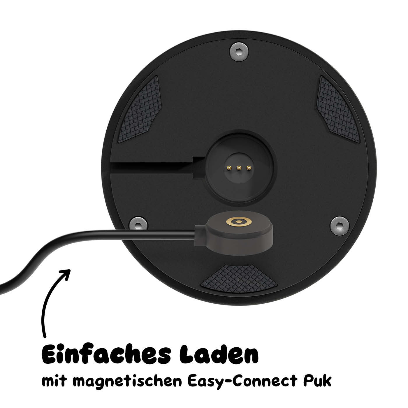 Einfaches Laden: Sigor Nudrop mini Akku-Tischleuchte in #Farbe_Nachtschwarz