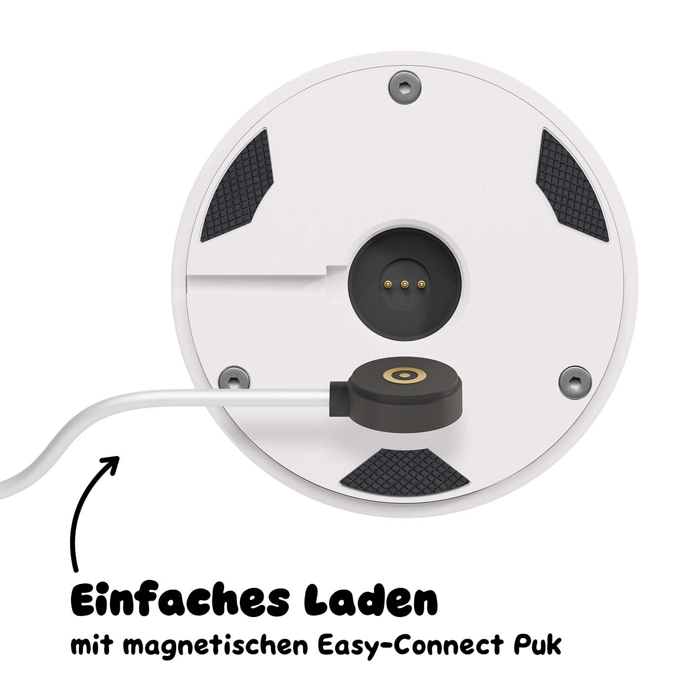 Einfaches Laden: Sigor Nudrop mini Akku-Tischleuchte in #Farbe_Schneeweiss