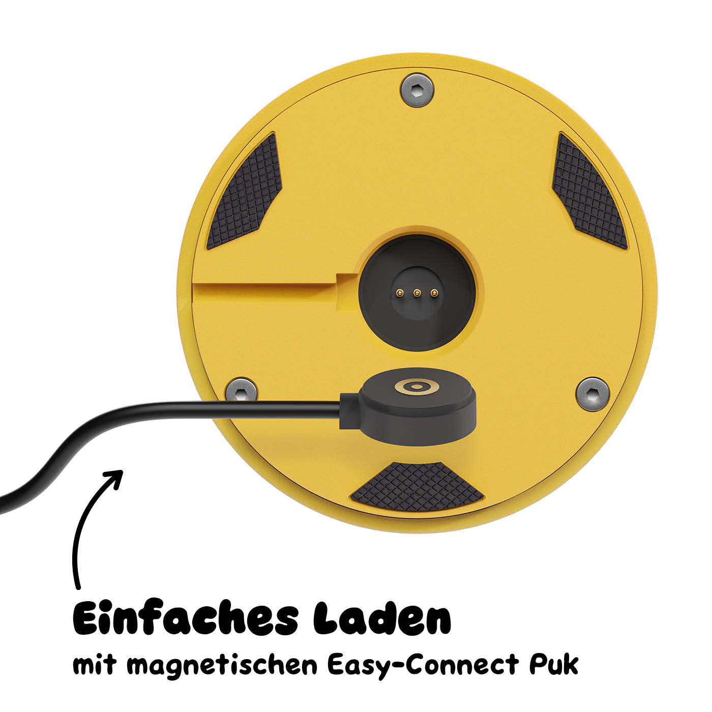 Einfaches Laden: Sigor Nudrop mini Akku-Tischleuchte in #Farbe_Sonnengelb