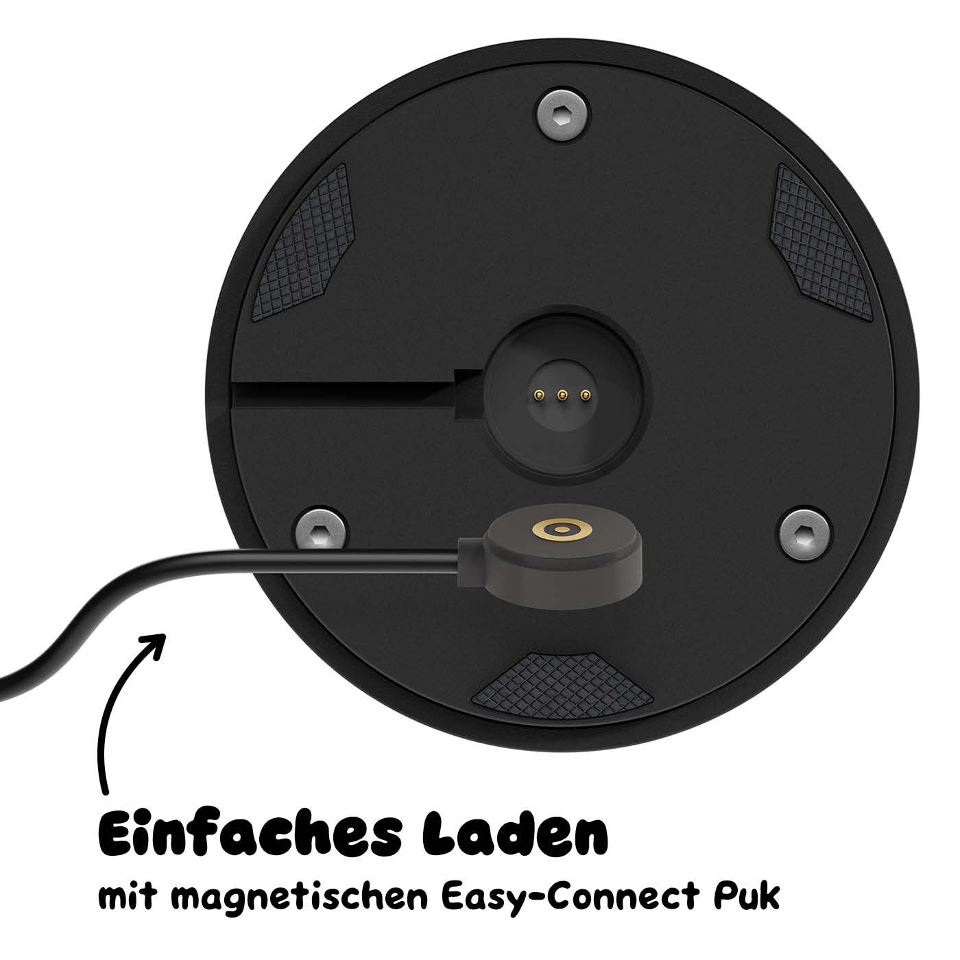 Einfaches Laden: Sigor Nudrop Akku-Tischleuchte in #Farbe_Nachtschwarz