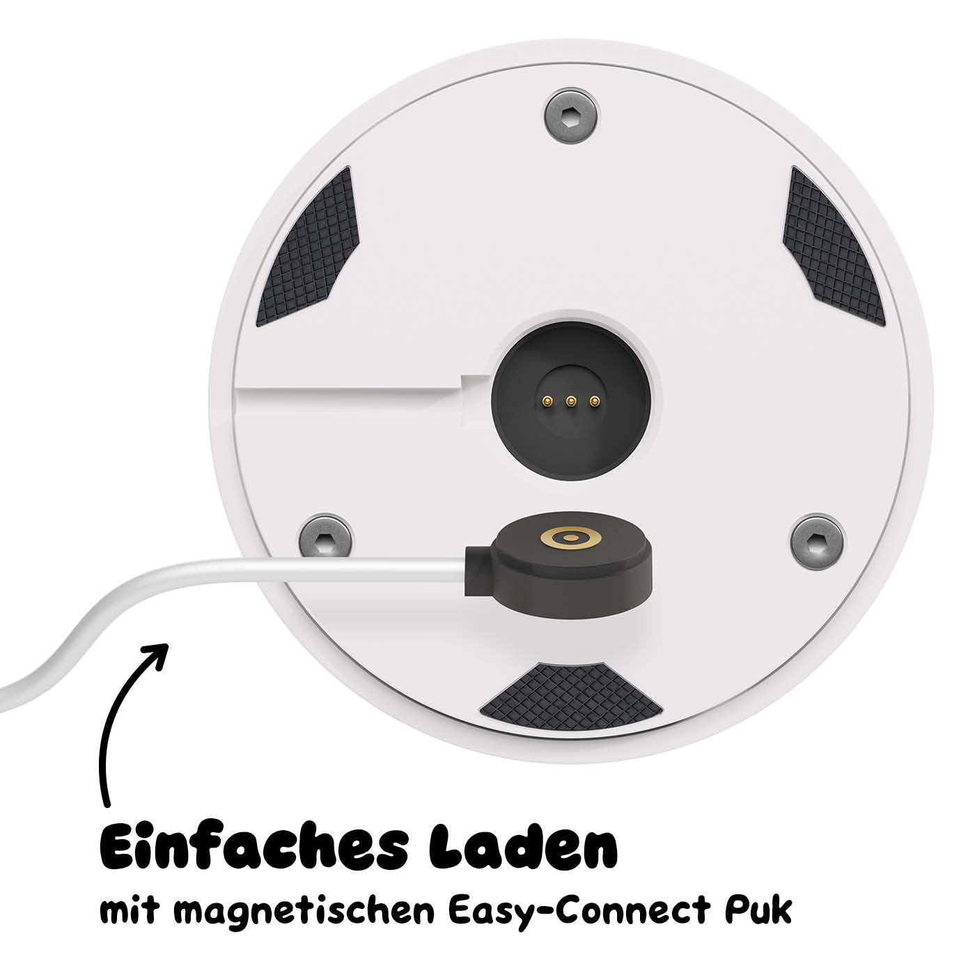 Einfaches Laden: Sigor Nudrop Akku-Tischleuchte in #Farbe_Schneeweiss