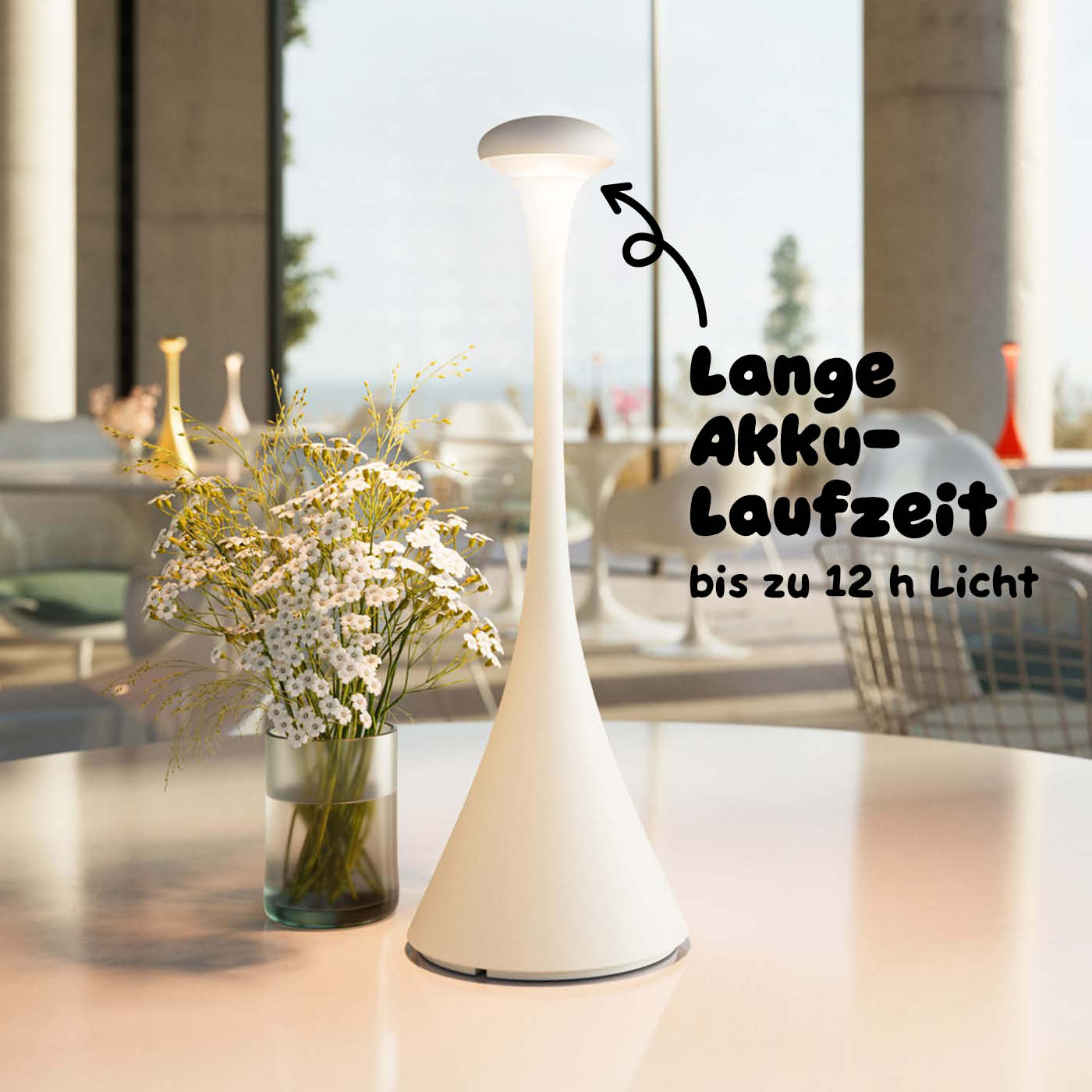 Sigor Nudrop Akku-Tischleuchte in #Farbe_Schneeweiss