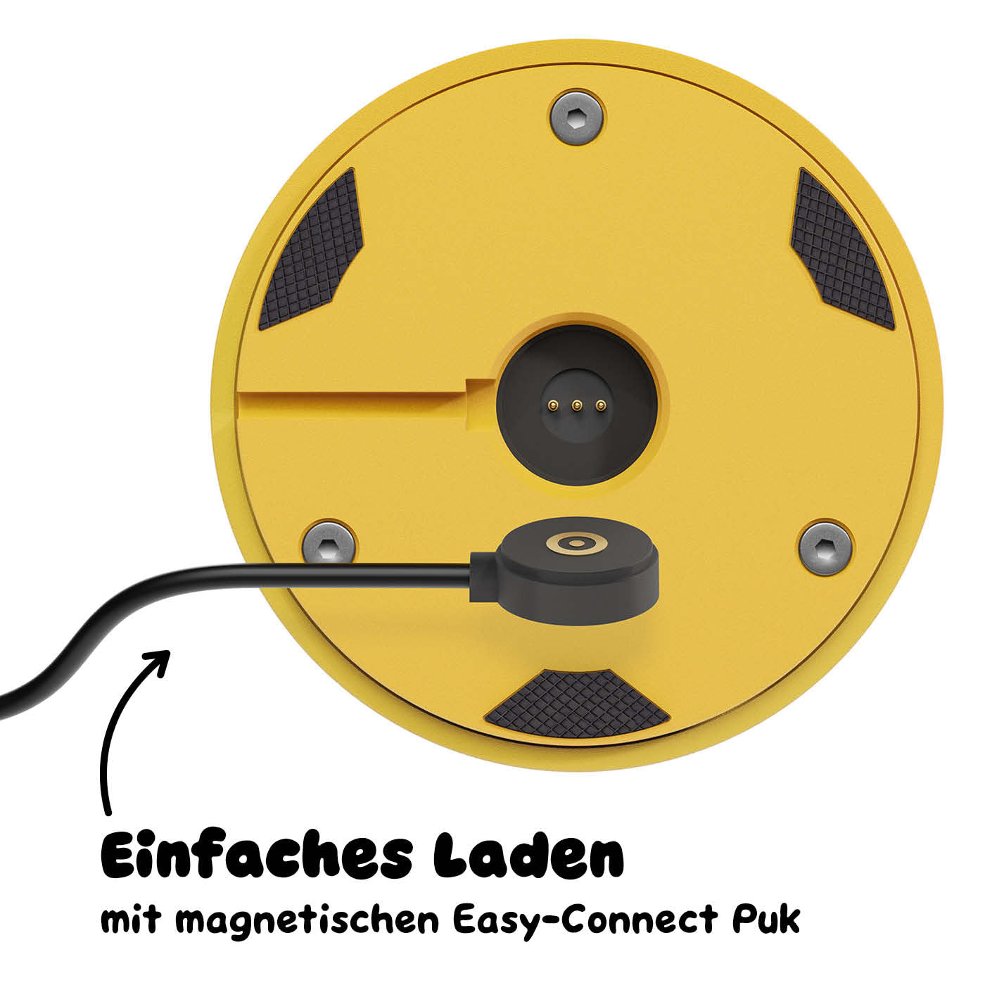 Einfaches Laden: Sigor Nudrop Akku-Tischleuchte in #Farbe_Sonnengelb