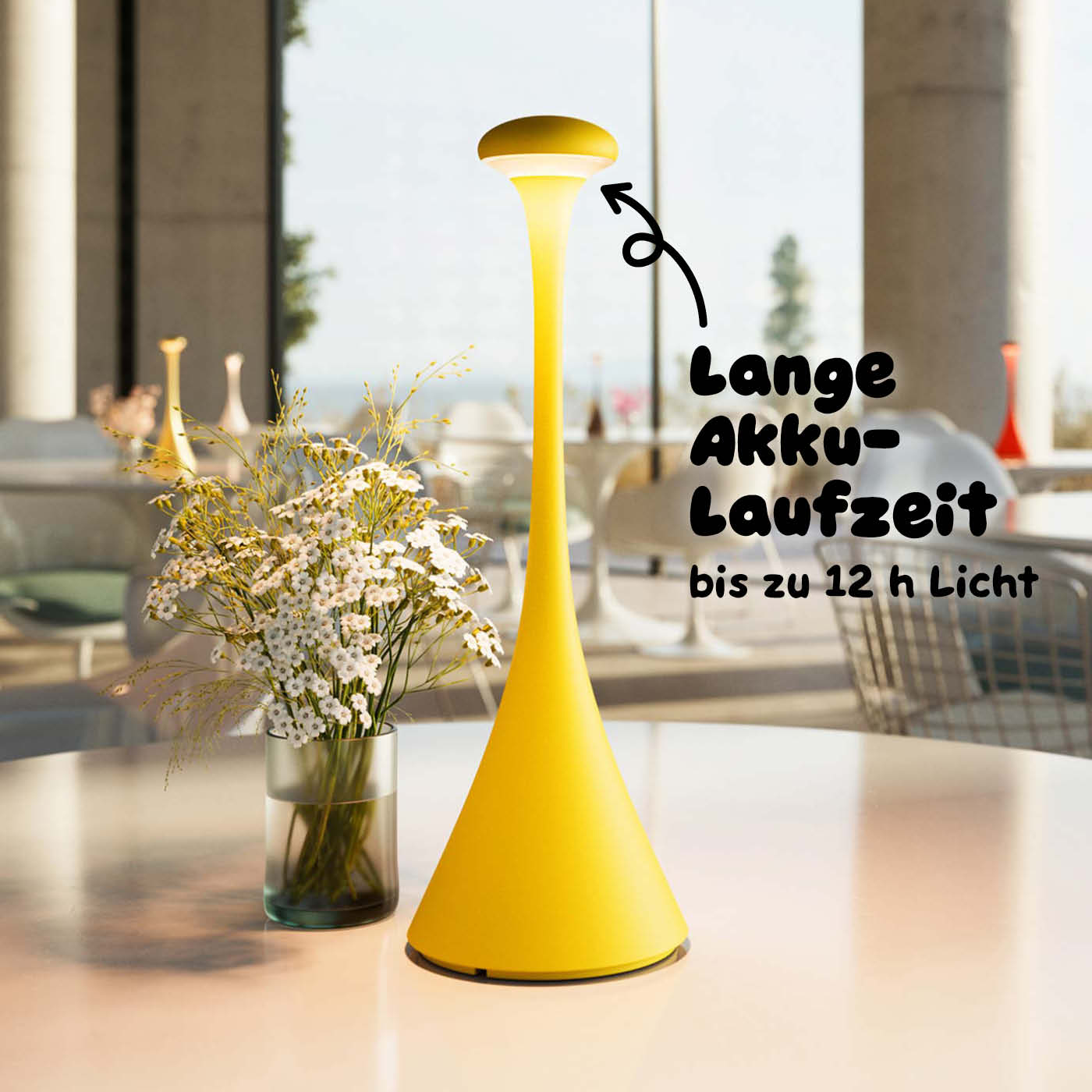Sigor Nudrop Akku-Tischleuchte in #Farbe_Sonnengelb