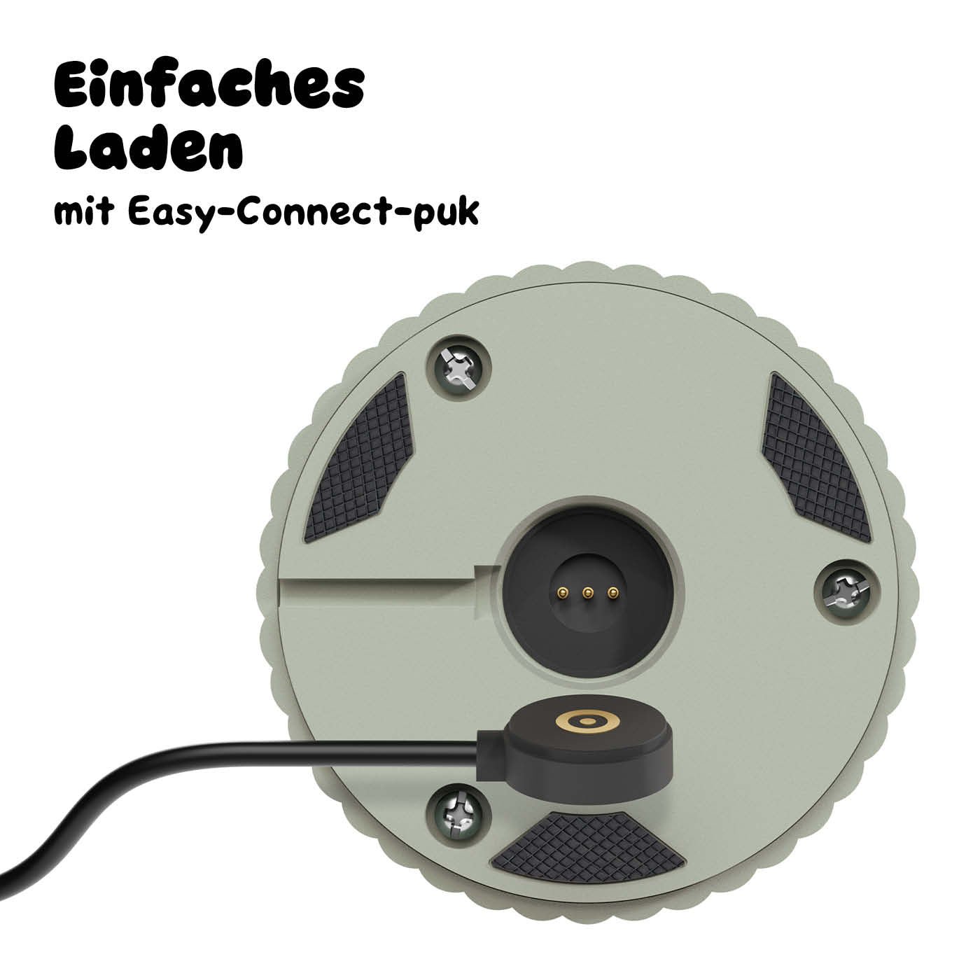 Einfach zu laden: Sigor Nuflair Akku-Tischleuchte in #Farbe_Salbeigrün