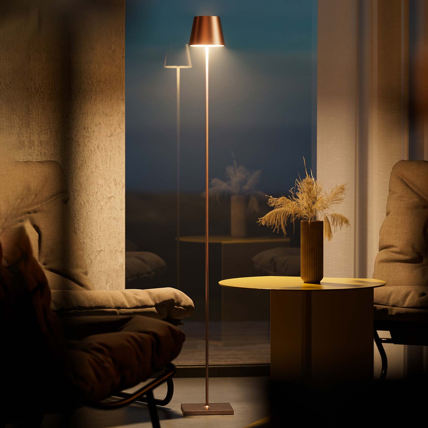 Sigor Nuindie Akku-Stehleuchte in #Farbe_Bronze