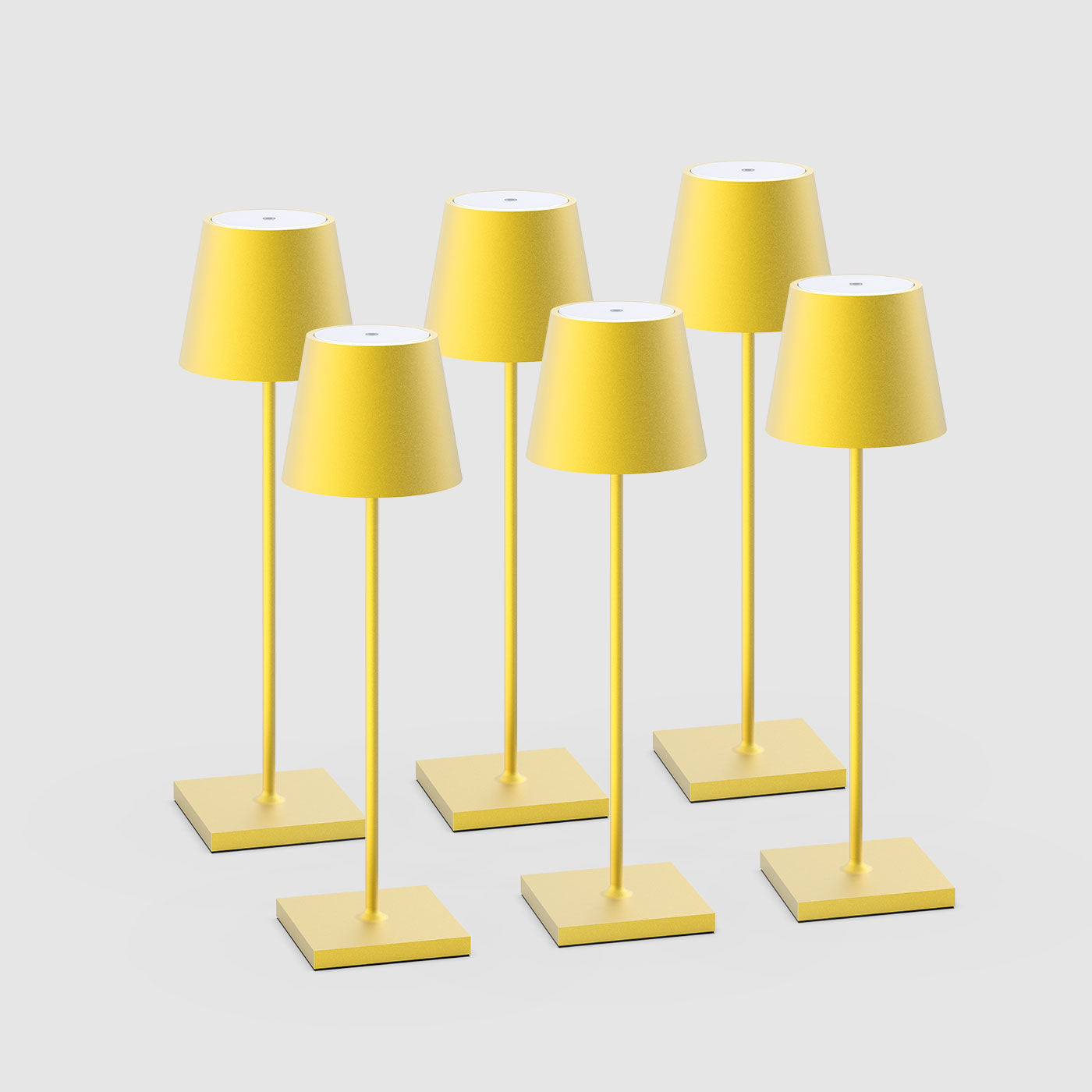 6er Bundle Sigor Nuindie Akku-Tischleuchte in #Farbe_Sonnengelb