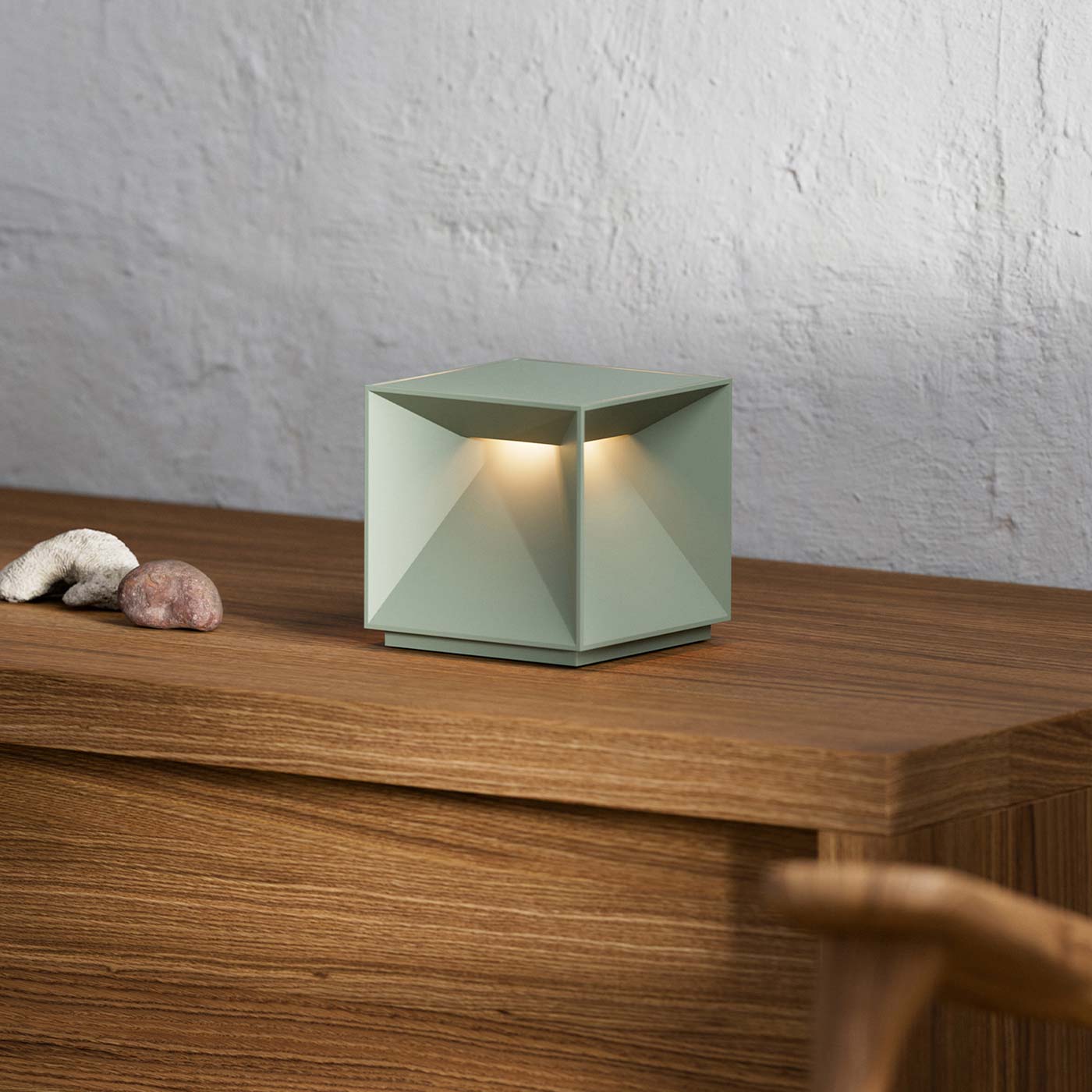 Sigor Nutalis Akku-Tischleuchte in #Farbe_Salbeigrün