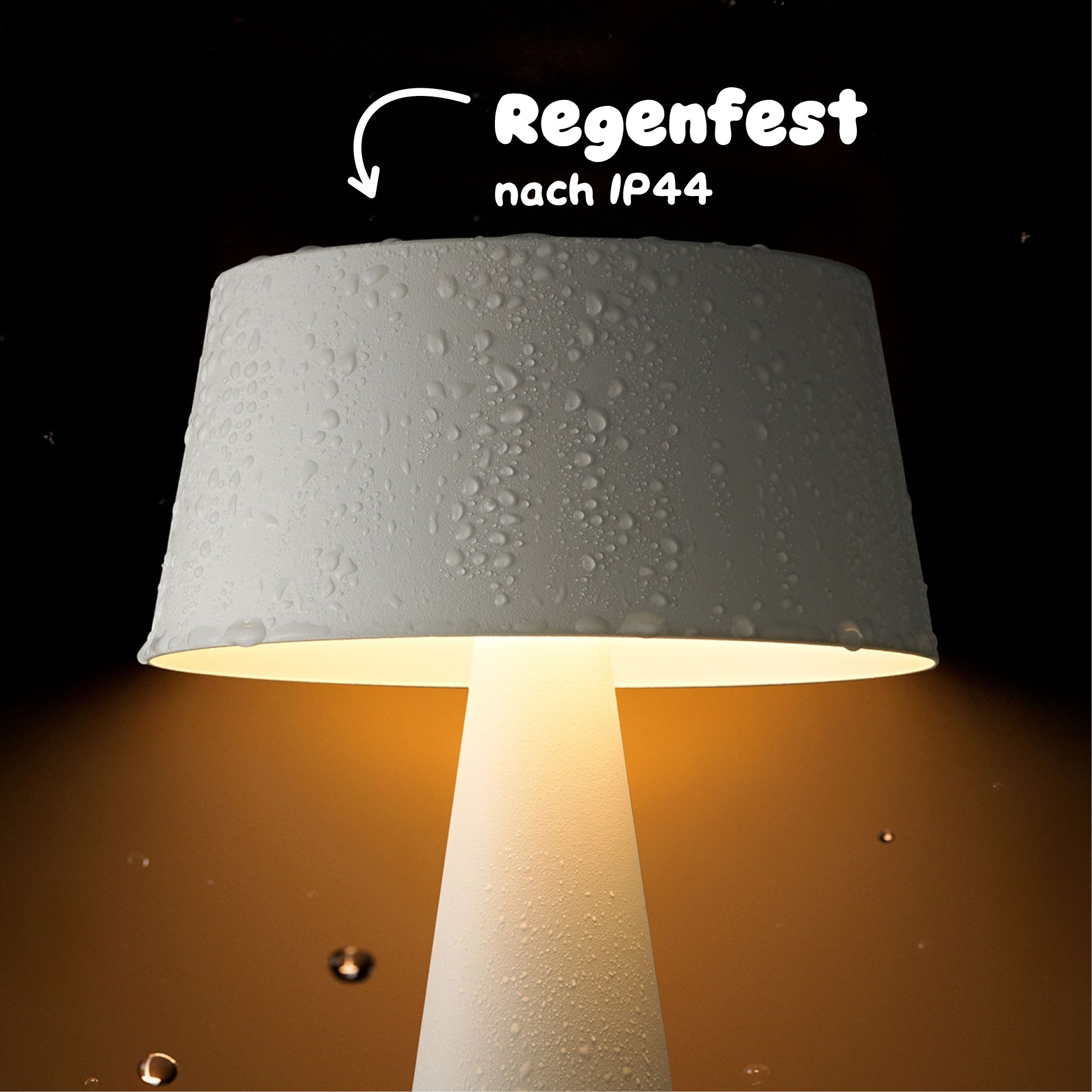 Sigor Solino Akku LED Solarleuchte ist regenfest nach IP44