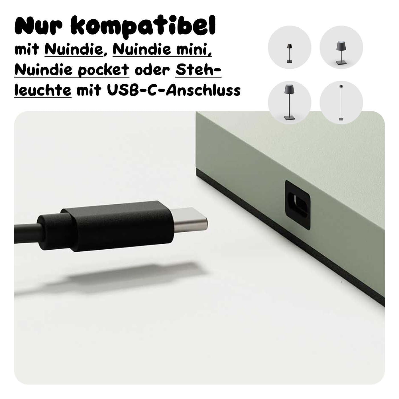 Kompabilität Sigor Nuindie USB-C 6-fach Ladestation